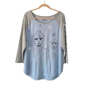 Disney Frozen 3/4 Sleeve Sleepwear Top Size 2X